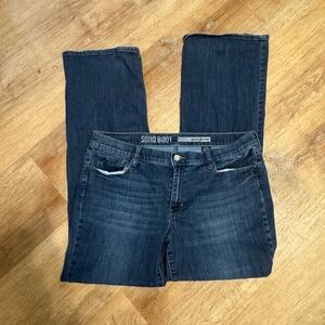DKNY Jeans Soho Bootcut Jeans Dark Wash Denim Stretch Size 12